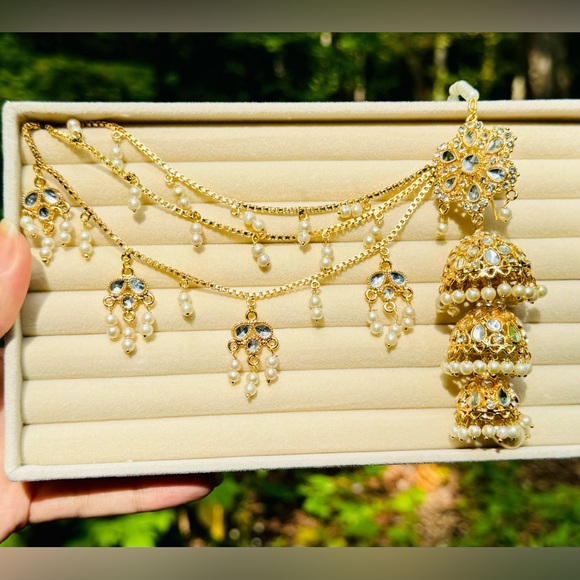 ❌Only One Left ❌Indian/Pakistani sahara earrings - Picture 3 of 4